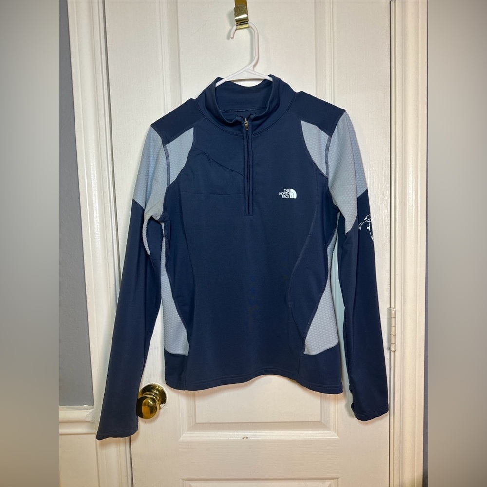 The North Face Womens Small Blue Quarter Zip Pullover
